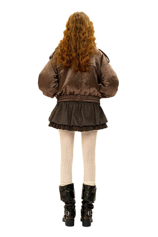 [Moromoro2] Fur Collar Aviator Vest &  Jacket