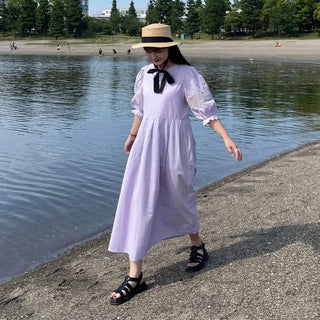 Ribbon boater hat