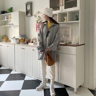 Long Anorak Sweatshirt