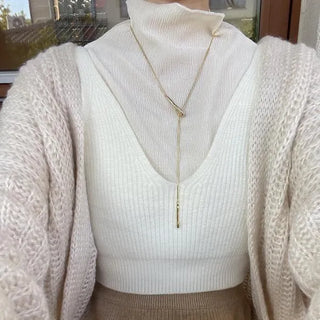 Knit cropped bustier