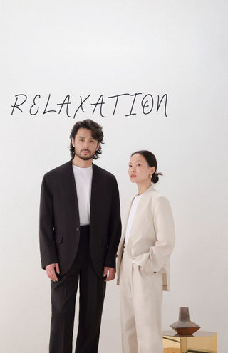 [CULTUM] Relaxed Washable Pleated Trousers