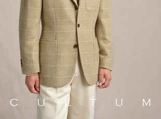 [CULTUM] 1930s Woolen Windowpane Blazer
