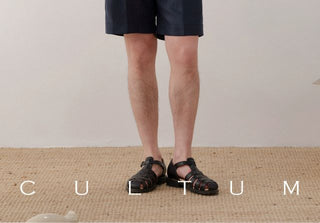 [CULTUM] Linen-blend Srawstring Shorts
