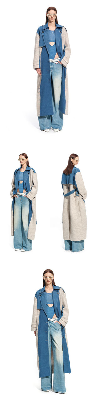 [NOTAWEAR] Lynx Washed Denim Knit Bodysuit