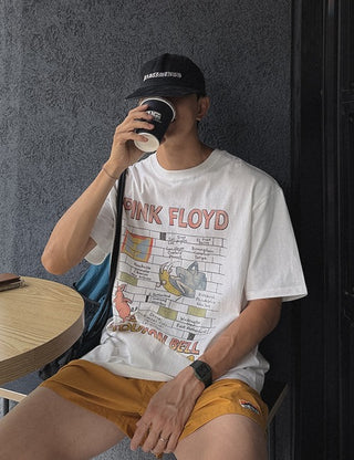 Illustration short-sleeved T-shirt (2 types)