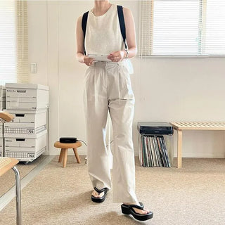 Two-pleat chino pants