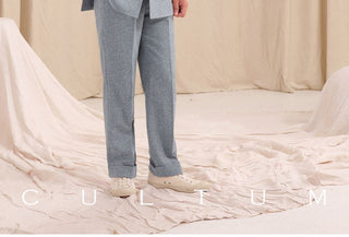 [CULTUM] Wool Blend Peak Lapel Suit Set