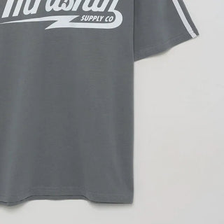 Double-line V-neck short-sleeved T-shirt