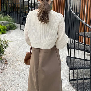 2-way knit bolero cardigan
