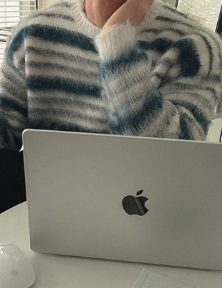 Striped Mohair Heavy Knit (4 colors)