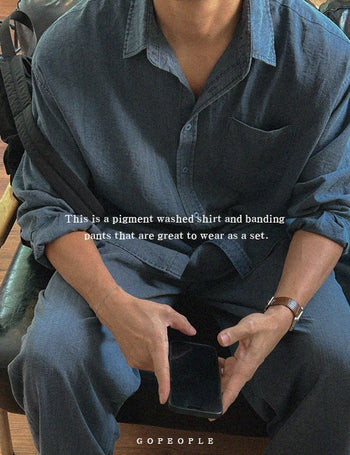 [SET] Pigment Shirt Banded Pants (2 colors)