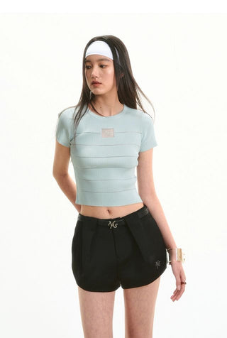 [NOTAWEAR] Beaded knitted T-shirt