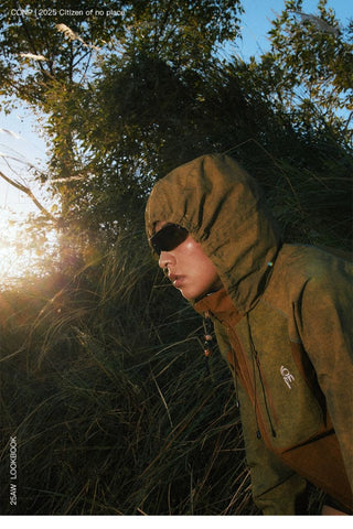 [CONP] Tie-Dye Outdoor Hooded Nylon Jacket