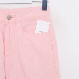 Linen straight pants