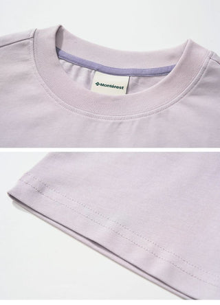 [Monterest] Ink Print Crewneck Cotton T-Shirt