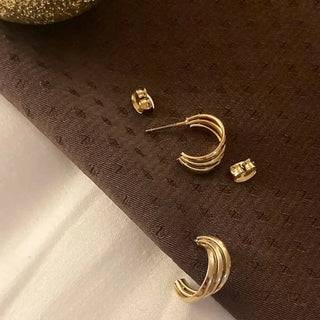 Vintage gold earrings