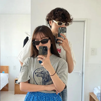 Simple oval sunglasses