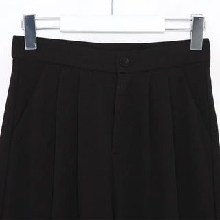 Black wide-leg pants