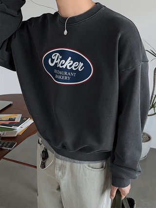 Picker Crop Pigment Sweatshirt