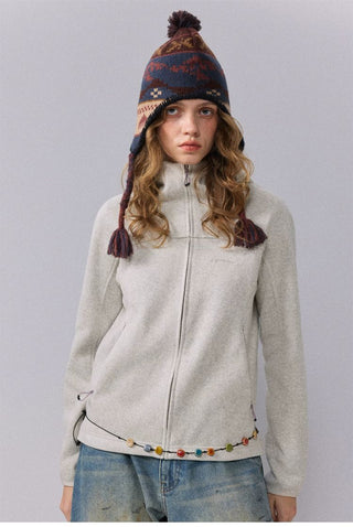 [Monterest] 5A Antibacterial Fleece-Lined Hooded Cardigan