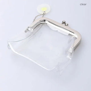 Clear clasp pouch