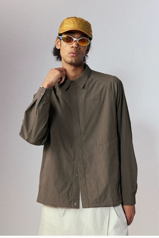 [Monterest] Quick-Dry Relaxed Fit Collared Shirt