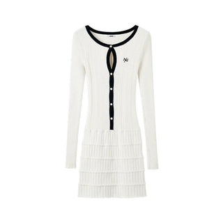 [NOTAWEAR] Ribbed Knit Slim Fit Mini Dress