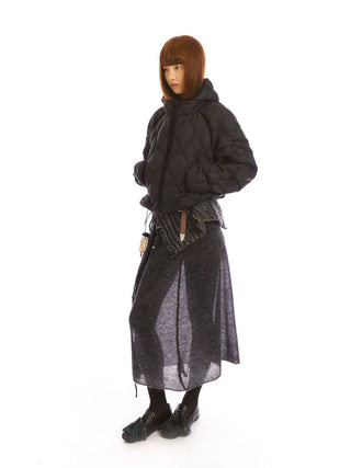 [NeverSeez] Diamond Quilted Down Jacket