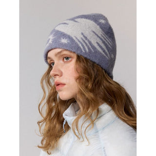 [Monterest] Jacquard Pattern Brushed Knit Beanie