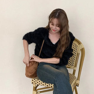 Sailor Cropped Cardigan