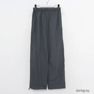 Nylon wide-leg pants
