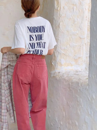 Summer short-sleeved lettering cotton T-shirt (3 colors)