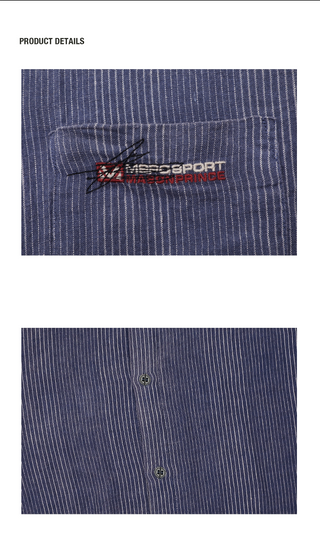 [MASONPRINCE] Linen Striped Shirt