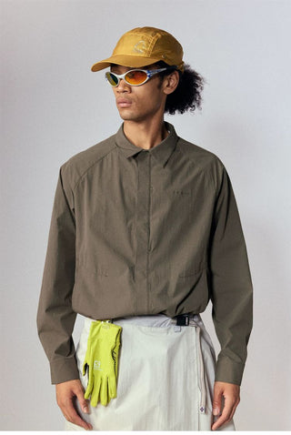 [Monterest] Quick-Dry Relaxed Fit Collared Shirt