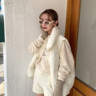 Finger-slit knit gloves