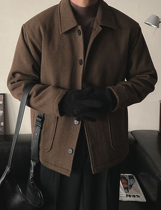 Basic Wool Short Coat Jacket (3 colors)