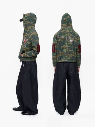 [MASONPRINCE] Camouflage Hooded Jacket
