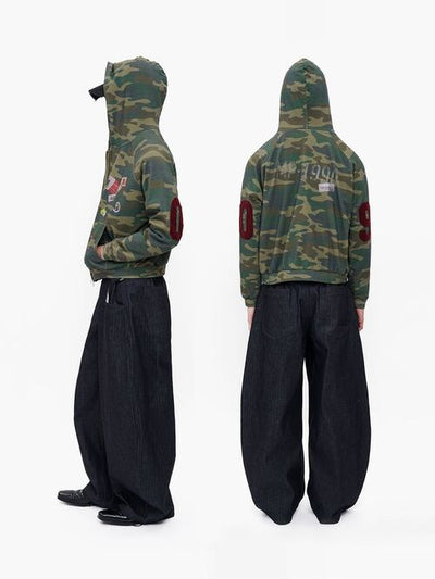 [MASONPRINCE] Camouflage Hooded Jacket