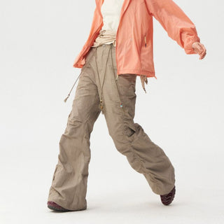 [Monterest] Washed Pleated Wide Leg Pants