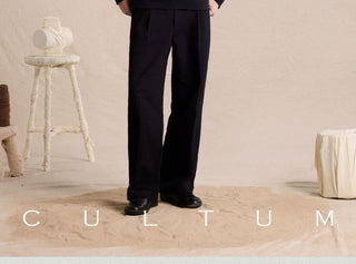 [CULTUM] Heavyweight Cotton Wide Leg Sweatpants