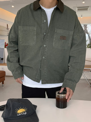Slow Pigment Crop Work Shirt