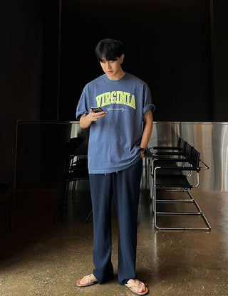 Virginia pigment short-sleeve tee (cotton fabric)