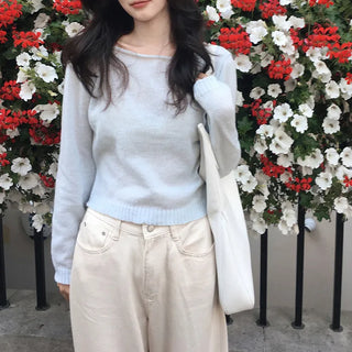 Boat neck soft knit