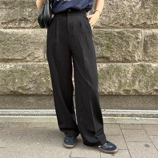 Pintuck Straight Slacks
