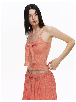 [NECY] Sunset Flower Garden Knit Set