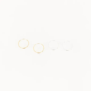Simple hoop earrings