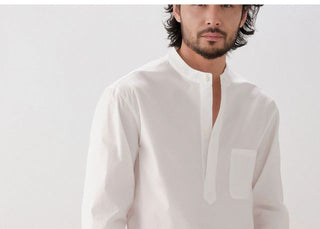 [CULTUM] Cotton Stand Collar Shirt/Shorts