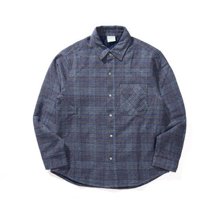[Monterest] Quilted Padded Check Shirt Jacket
