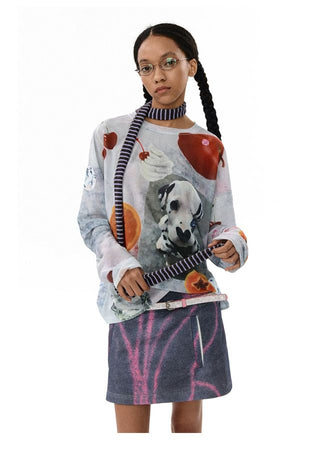 CONP Mesh Graphic Long Sleeve (White)