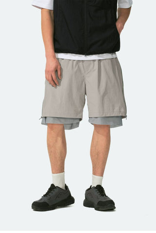 [Monterest] Double Layer Side Zip Outdoor Shorts